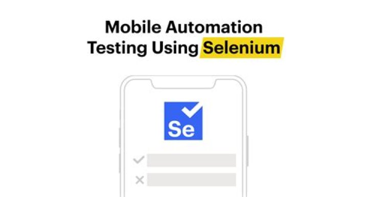Can we test mobile application using Selenium?