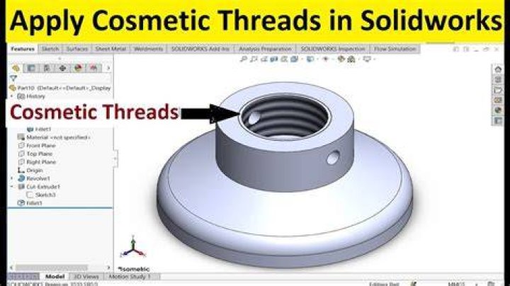 How do I enable threads in SOLIDWORKS?