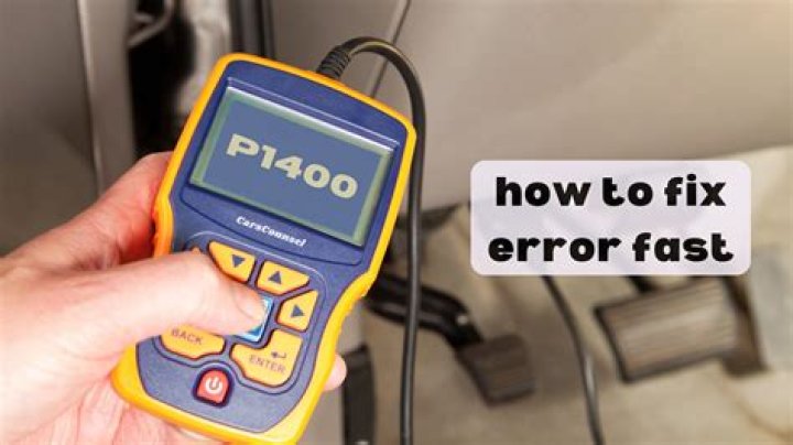 How do I fix error code P1400?