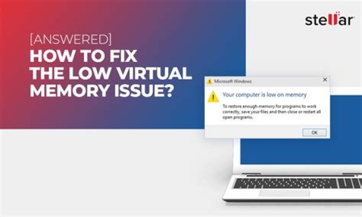 How do I fix low virtual memory?