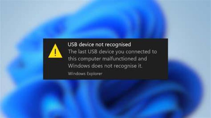 How do I fix USB not successfully installed?