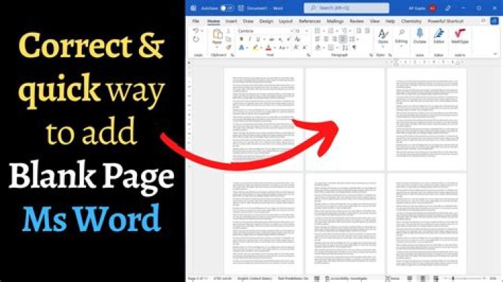 How do I make a blank page in WordPress?