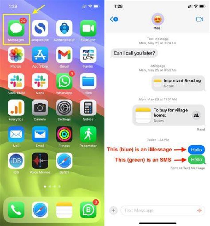 How do I open text messages?