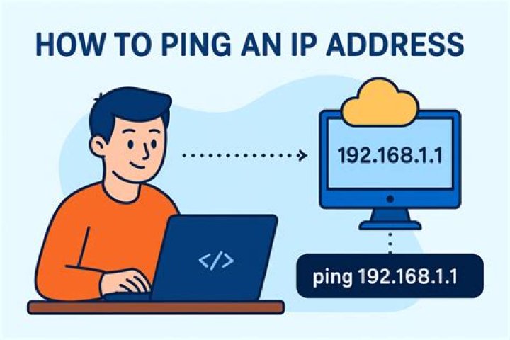 How do I ping an IP address from another computer?