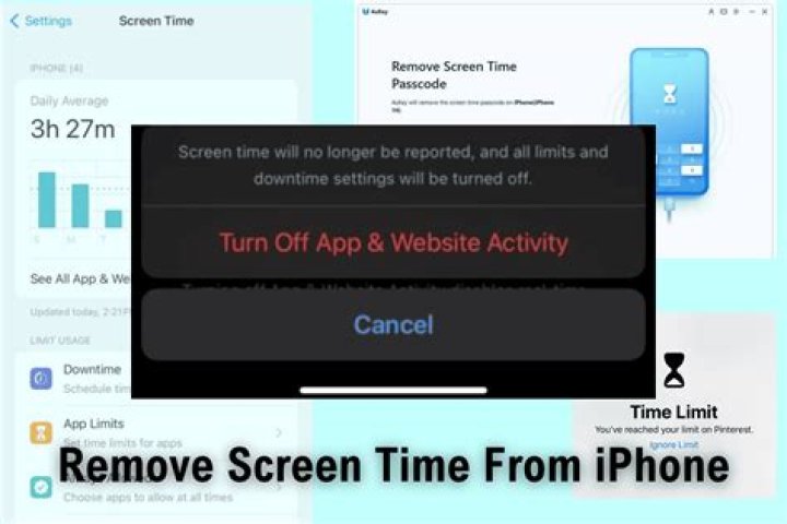 How do I remove screen time?