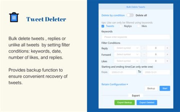 How do you mass delete tweets?