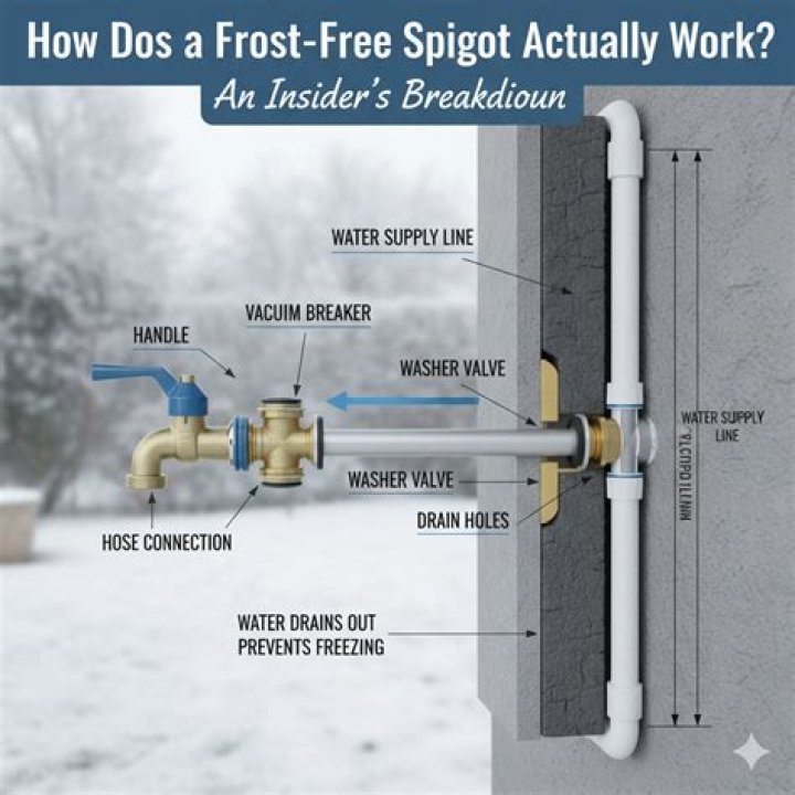 How does a frost proof valve work?