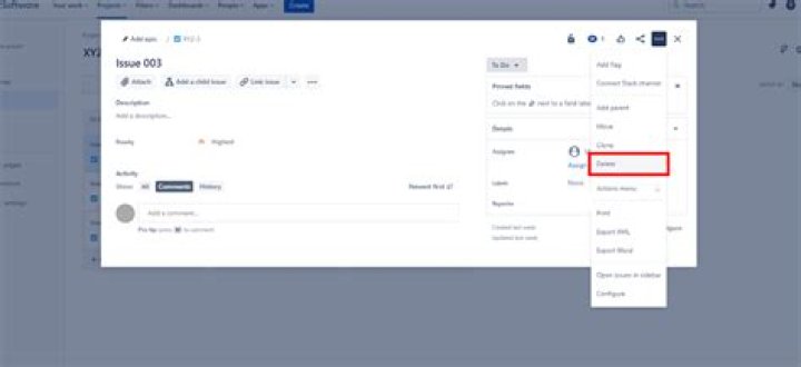 how to delete jira issue?