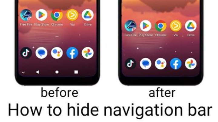 how to hide navigation bar android pie?