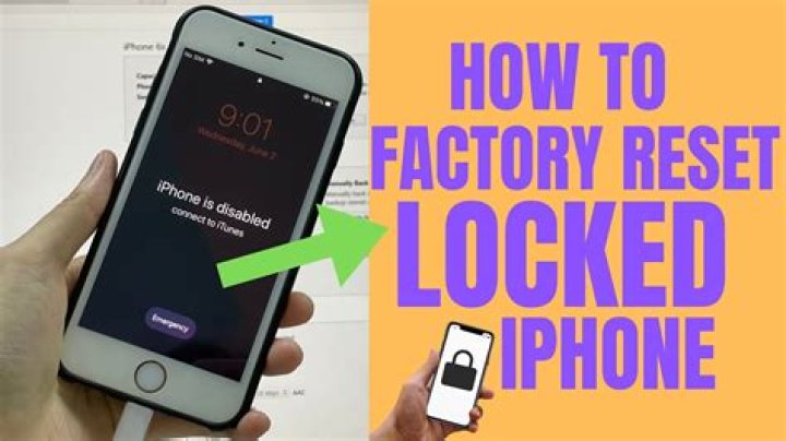 how to reset a locked iphone?