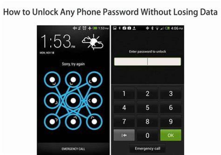 how to unlock android phone without losing data?