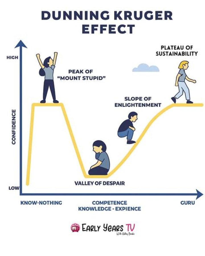What causes Dunning-Kruger effect?