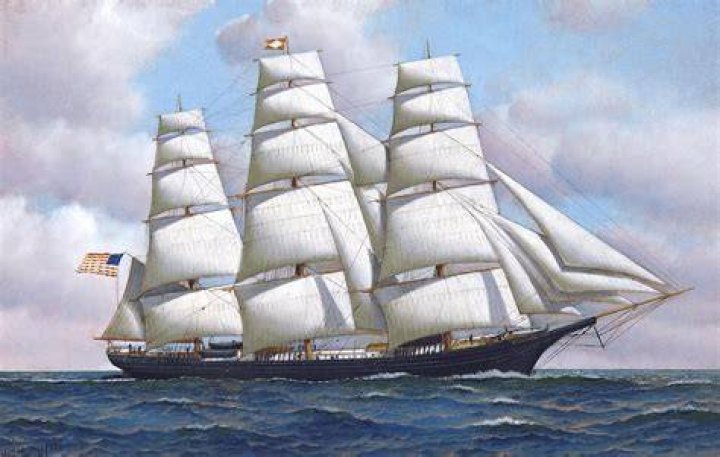 What does a clipper ship look like?