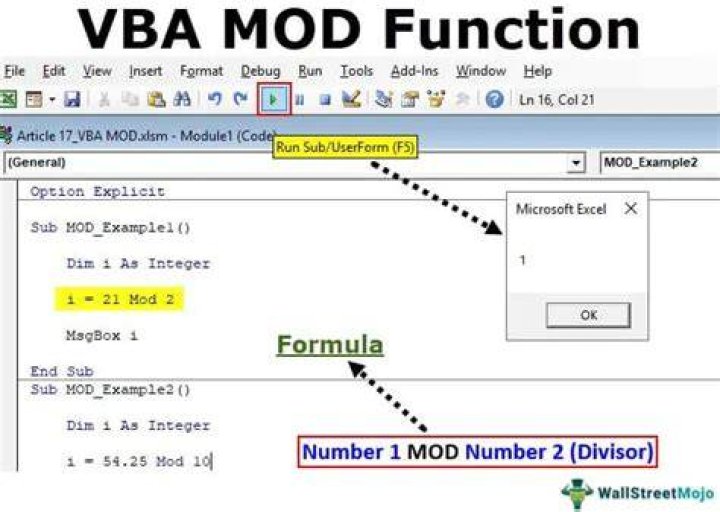 What does MOD function do in Fortran?