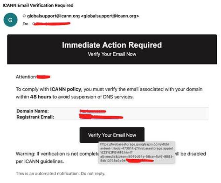 What is ICANN verification?