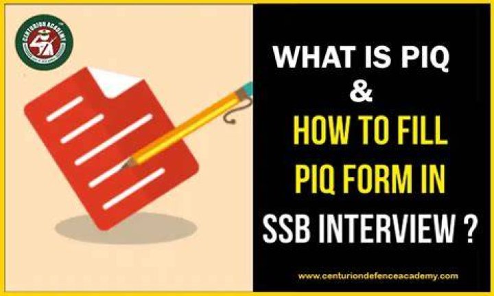 What is PIQ form?