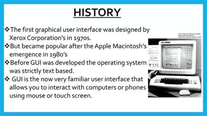 When was the first graphical user interface invented?