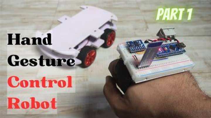 Which sensor is used to make gesture controlled robot?