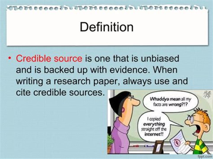 Why are library sources credible?
